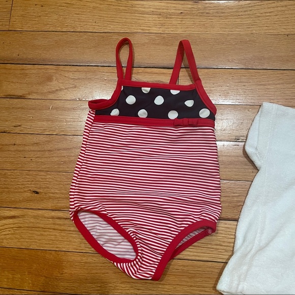 Florence Eiseman Swim Cover Up + Swimsuit Bundle Baby Girl Size 9M EUC - Picture 8 of 9